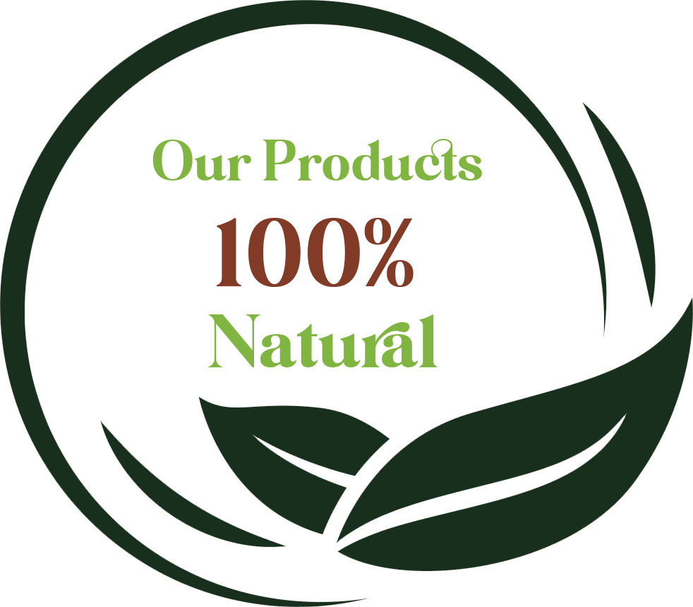 Our products are 100% natural